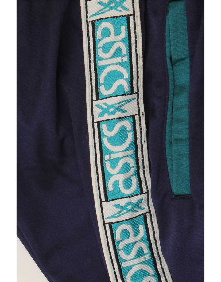 Asics Herren-Trainingshose mit Grafik, mittelgroß, Marineblau, Farbblock