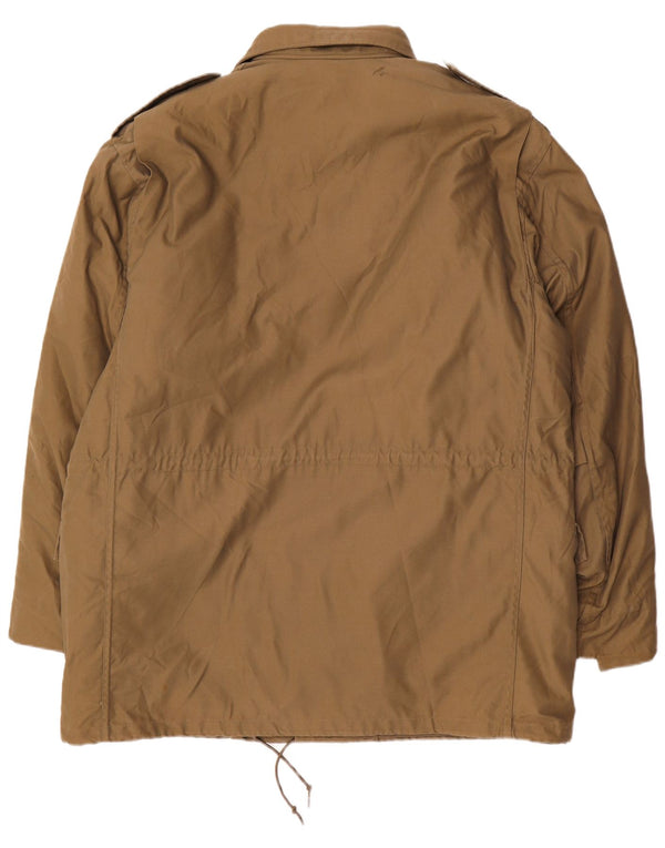 Vintage Herren Militärjacke UK 46 3XL Khaki Polyester