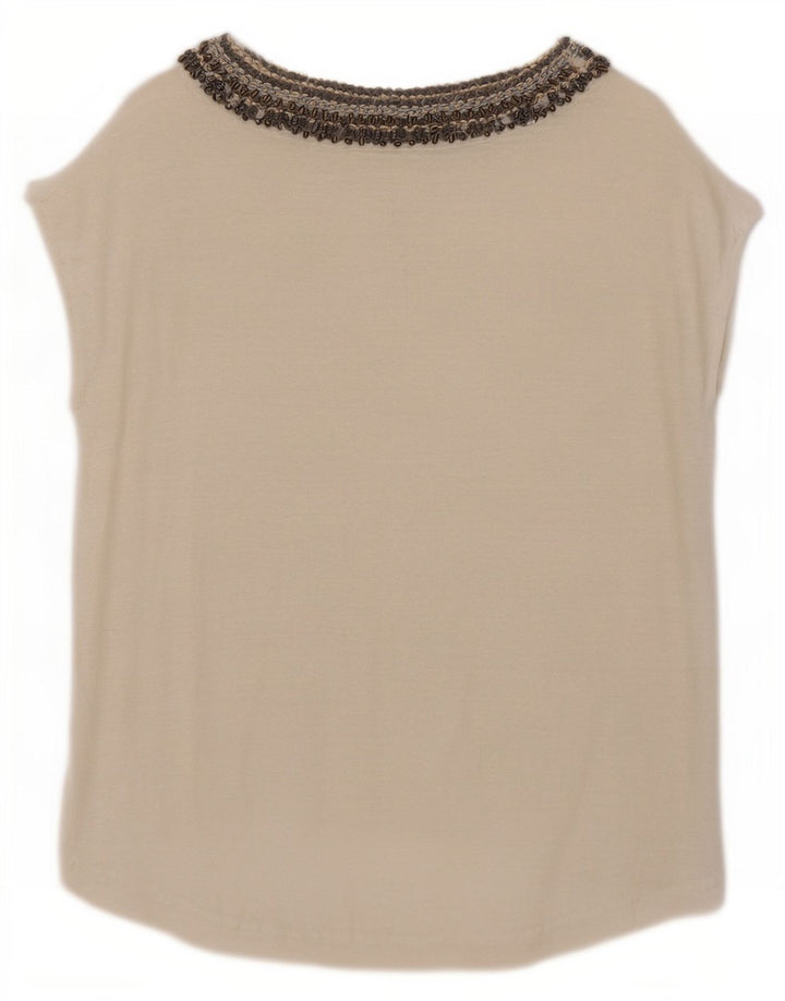 Übergroßes Blusenoberteil für Damen von Zara, Gr. 10, Größe S, Weiß