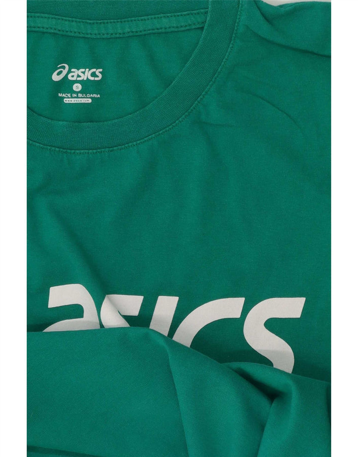 Asics Herren Grafik T-Shirt Top Small Grün
