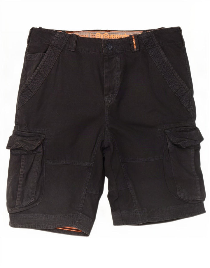 Superdry Herren Cargoshorts 2XL W38 Schwarz Baumwolle