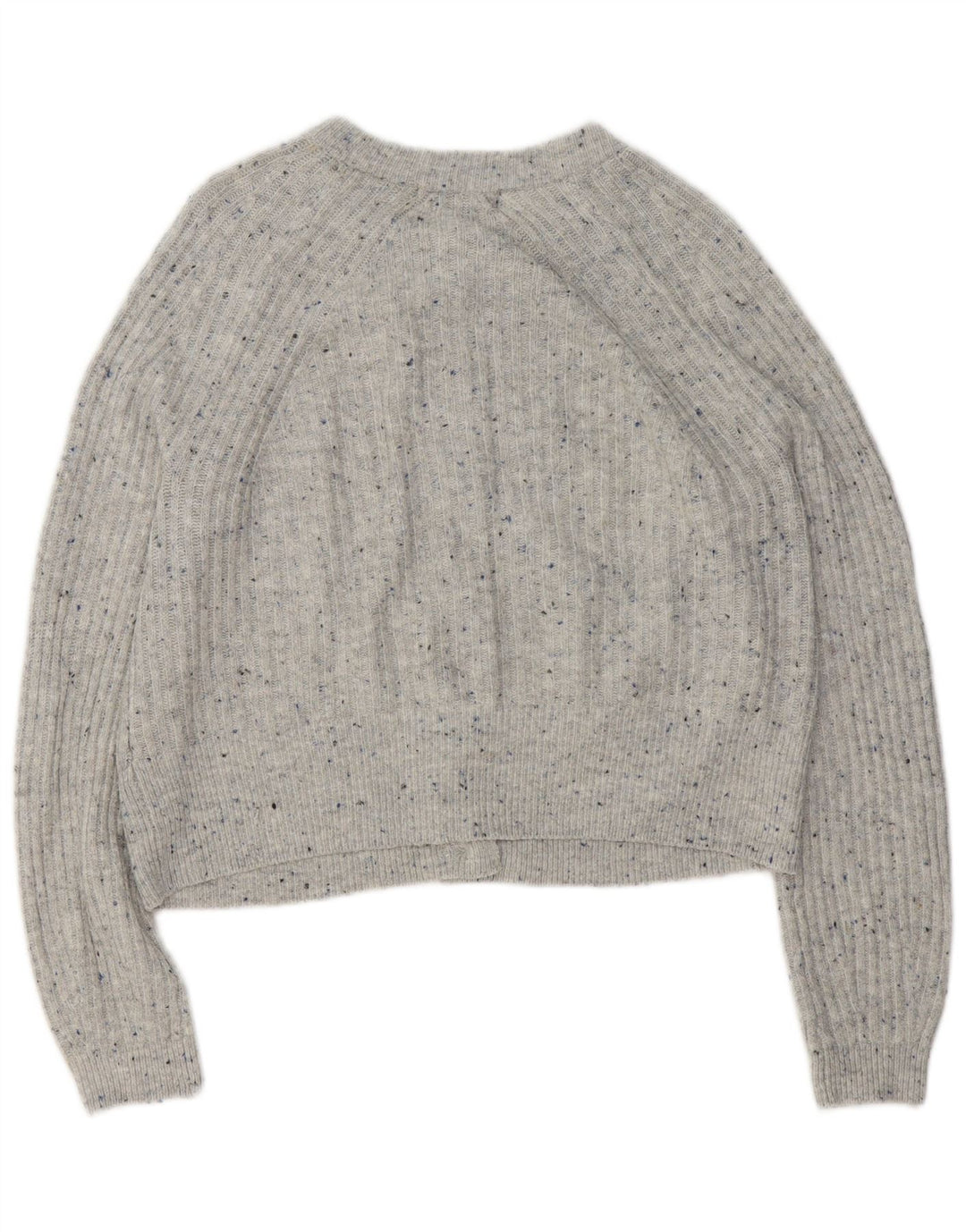 Marks & Spencer Damen-Cardigan-Pullover UK 14 Mittelgrau meliertes Acryl