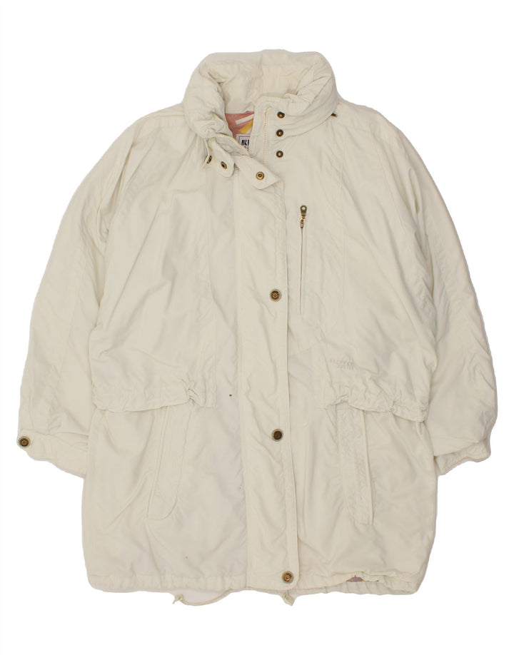 KLEPPER Womens Windbreaker Coat UK 16 Large White Vintage Klepper and Second-Hand Klepper from Messina Hembry 