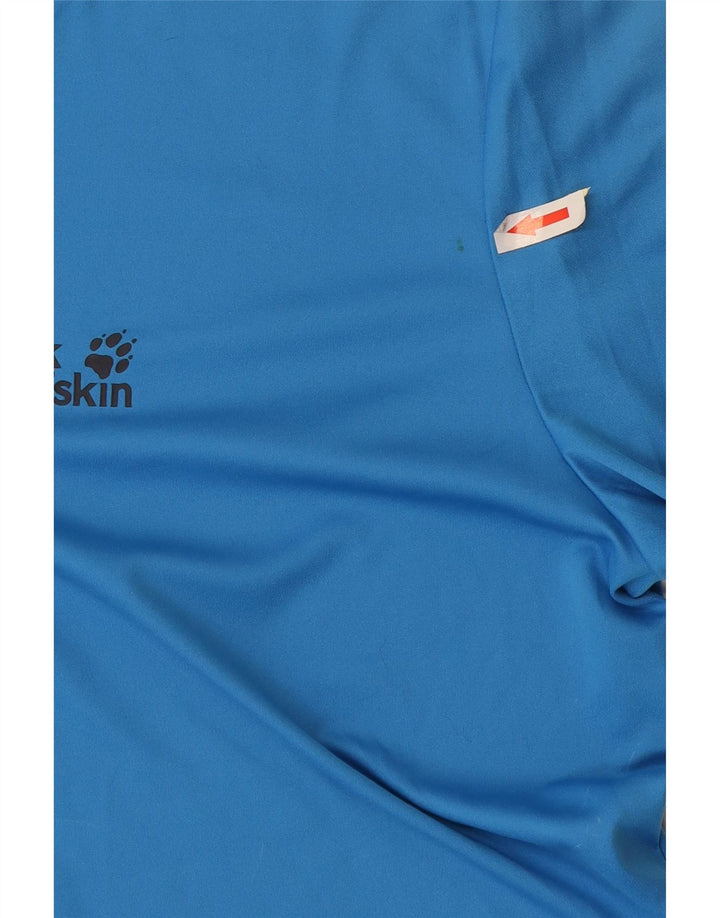 Jack Wolfskin Herren T-Shirt Top UK 38 Small Blau Polyester