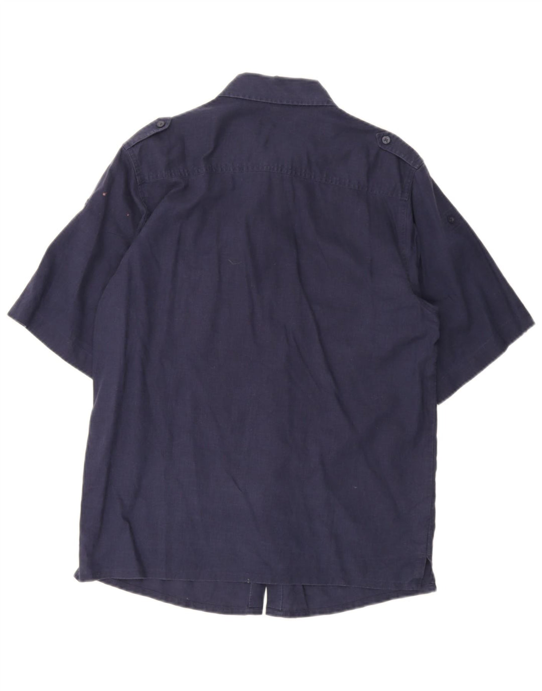 Fila Herren Militär-Kurzarmhemd Medium Marineblau