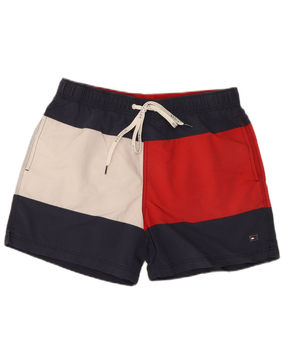 Tommy Hilfiger Herren-Badeshorts, mittelgroß, mehrfarbig, Farbblock