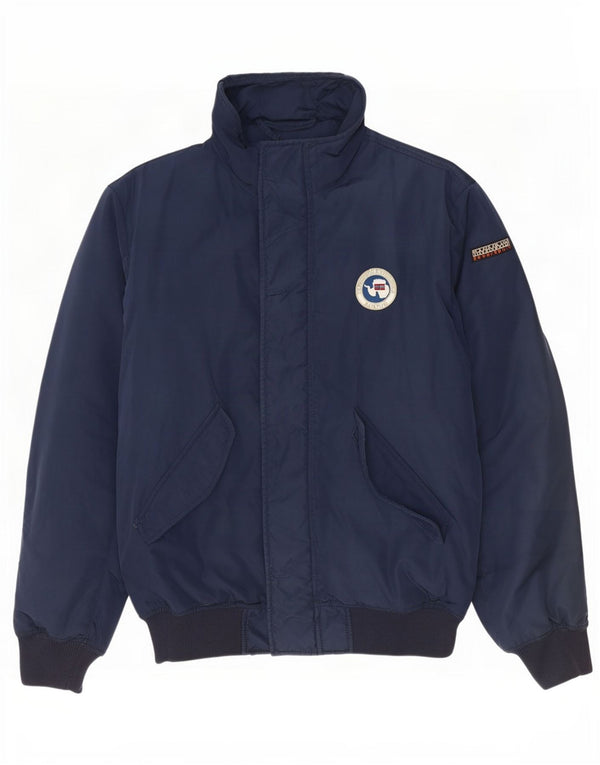 Napapijri Herren Geographic Bomberjacke UK 40 Large Marineblau Polyester
