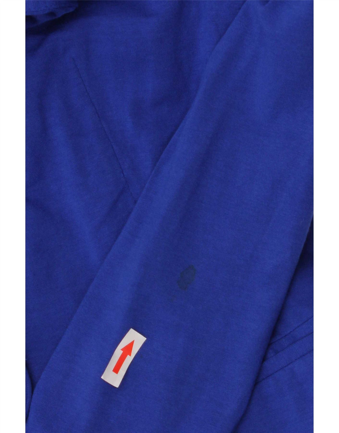 Zara Damen 1-Knopf-Blazerjacke UK 10 Small Blaue Baumwolle