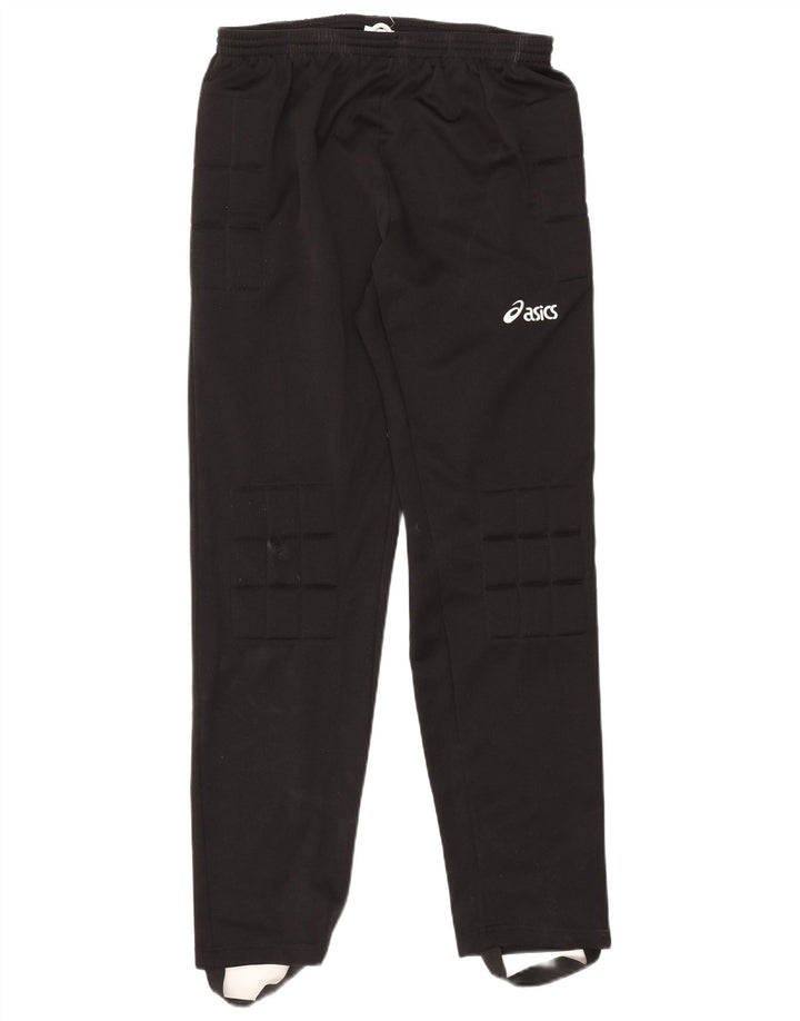 Asics Herren-Trainingshose mit Steigbügel, groß, aus schwarzem Polyester