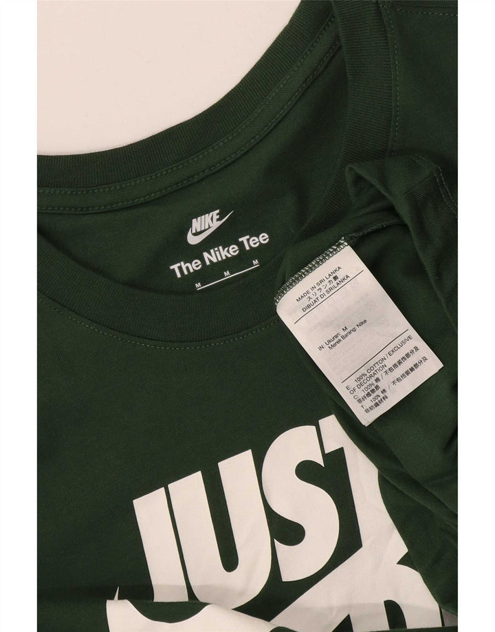 Nike Herren-T-Shirt mit Grafik, mittelgrüne Baumwolle