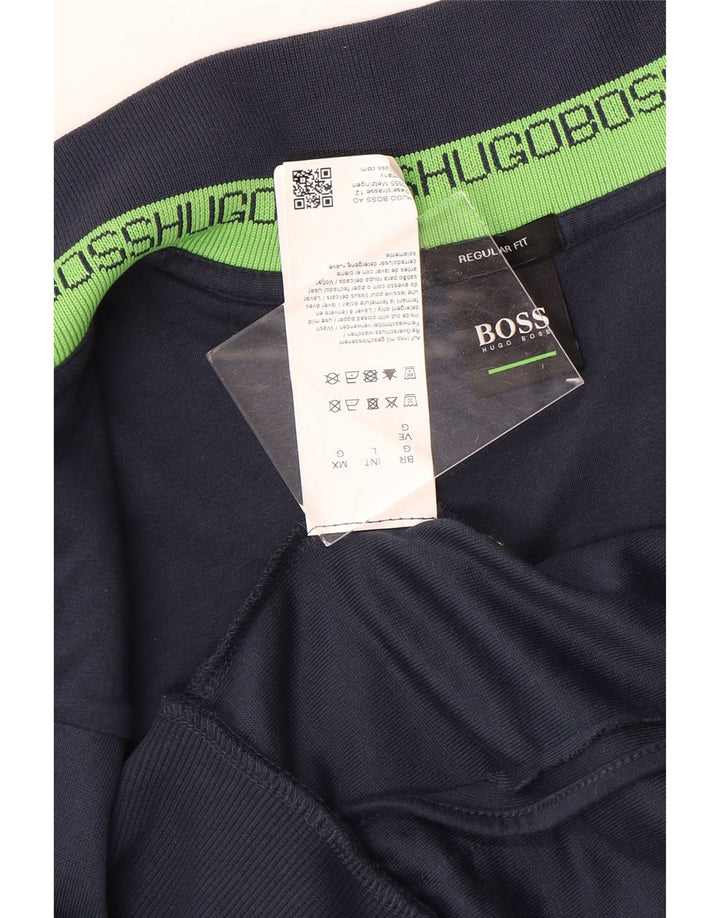 Hugo Boss Damen-Trainingsanzug mit normaler Passform, Top-Jacke, UK 16, Größe L, Marineblau