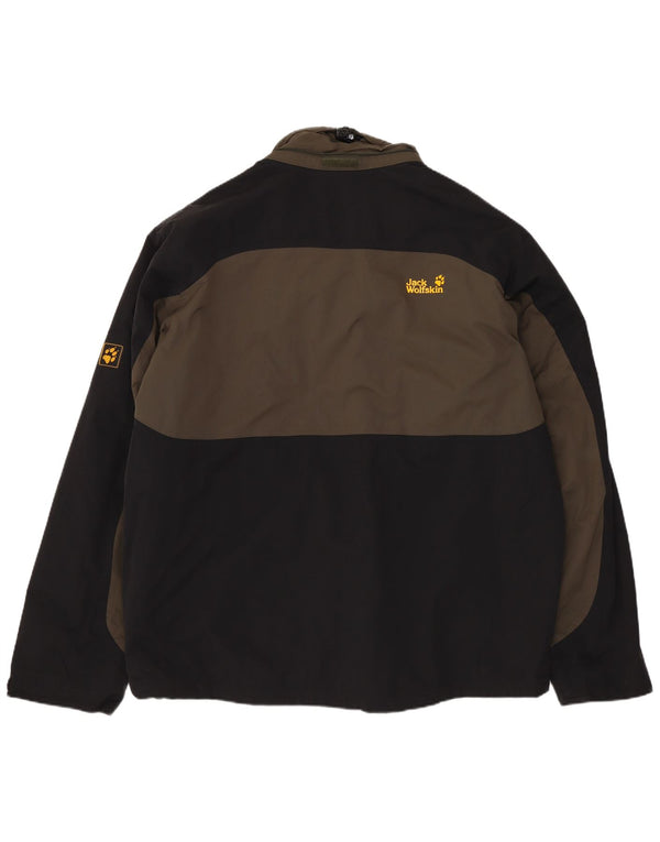 JACK WOLFSKIN Herren-Windbreaker-Jacke, UK 40/42, groß, Marineblau, Farbblock