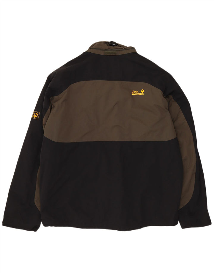 JACK WOLFSKIN Herren-Windbreaker-Jacke, UK 40/42, groß, Marineblau, Farbblock