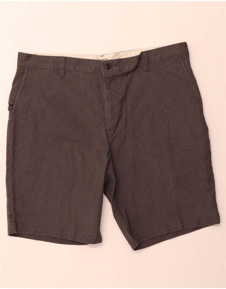 DOCKERS Herren Cargoshorts W38 XL Graue Baumwolle