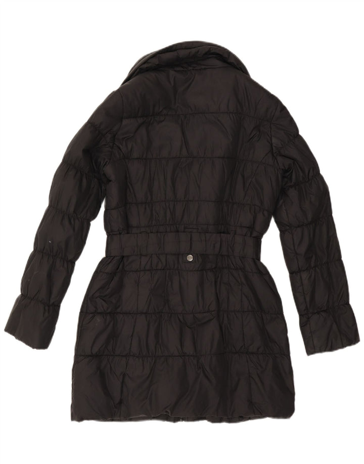 Marks & Spencer Damen-Kapuzen-Übergröße, gepolsterter Mantel, Gr. 10, Größe S, Schwarz