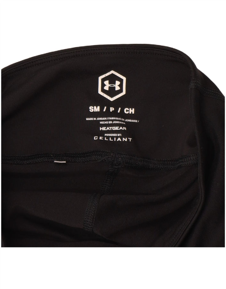 Under Armour Damen Heat Gear Leggings UK 8 Small Schwarz