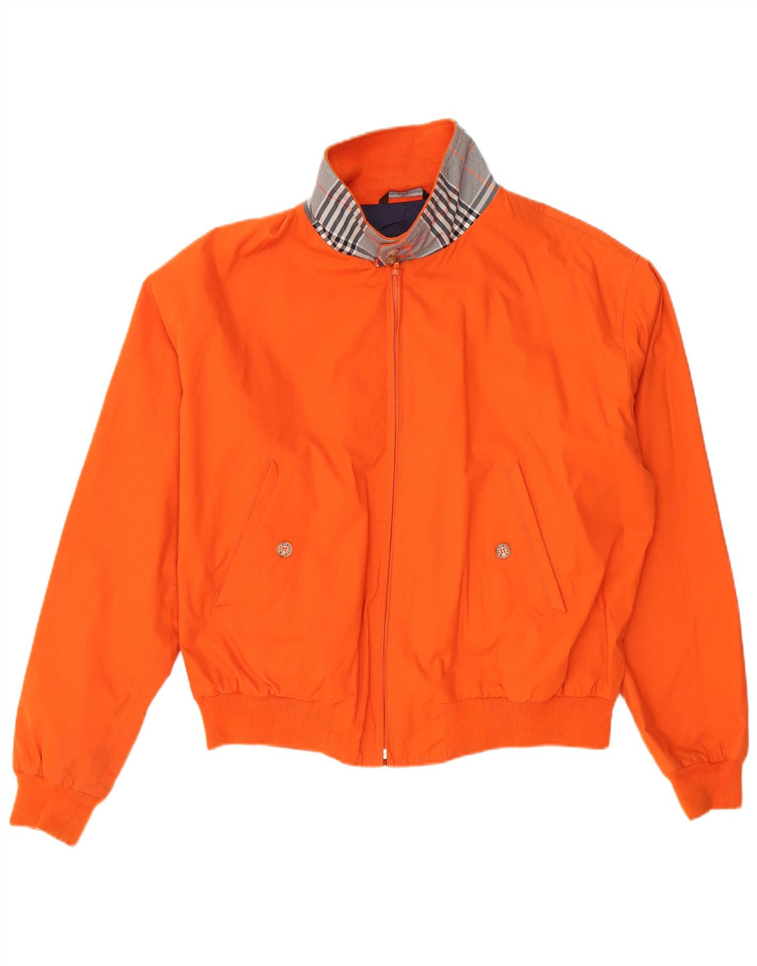MACKINTOSH Herren Bomberjacke UK 44 2XL Orange karierte Baumwolle