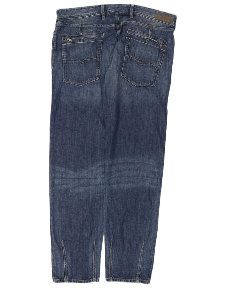 Diesel Herren Kander Straight Jeans W38 L32 Blaue Baumwolle