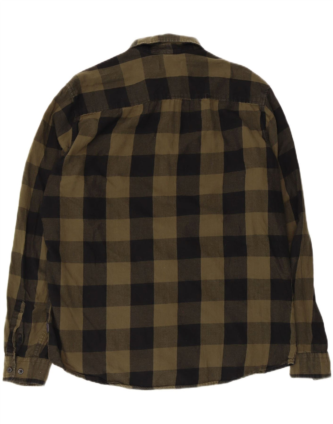 Jack & Jones Herren Flanellhemd XL Khaki Check Baumwolle