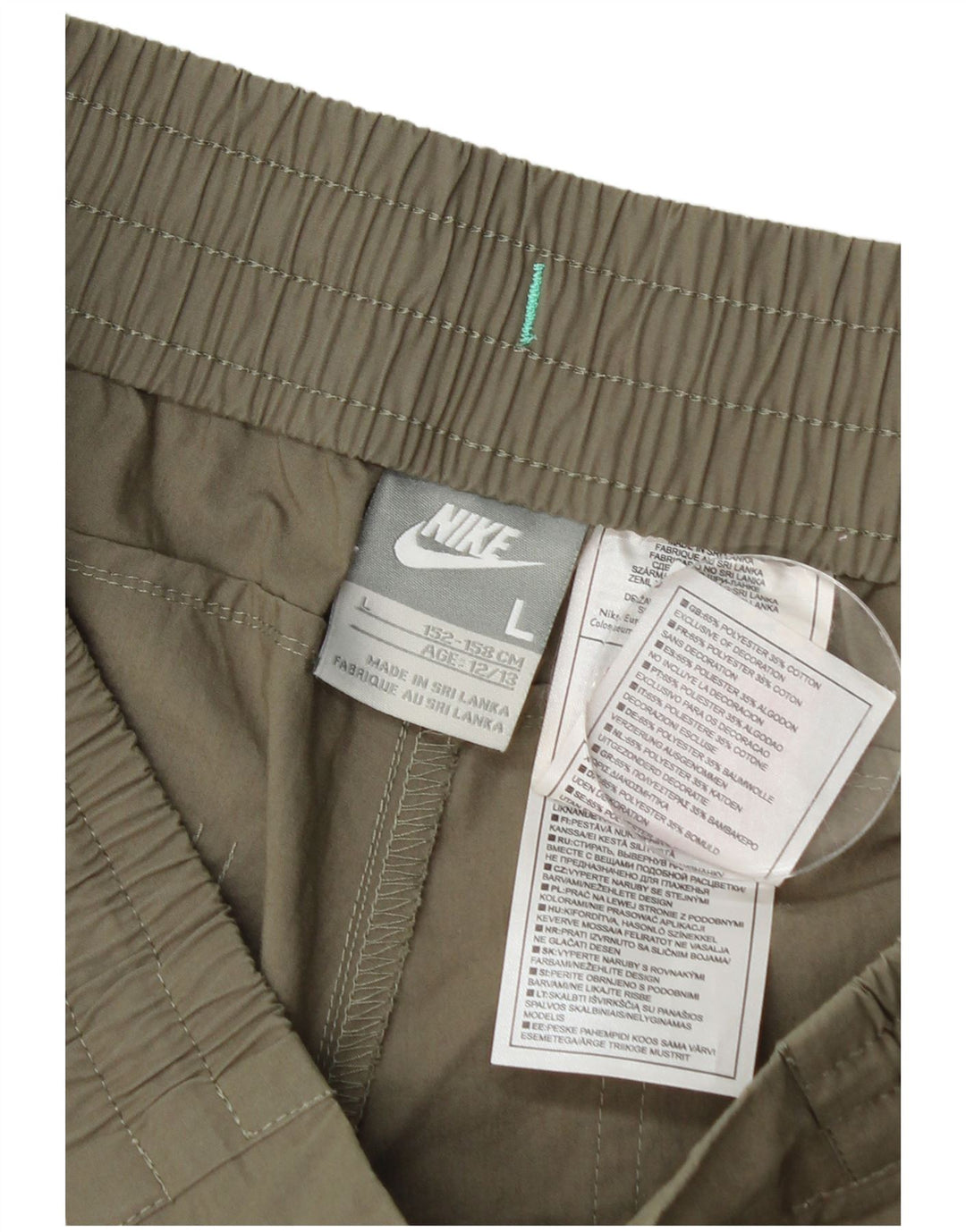 Nike Freizeitshorts für Jungen, 12–13 Jahre, Größe L, W28, Khaki, Polyester