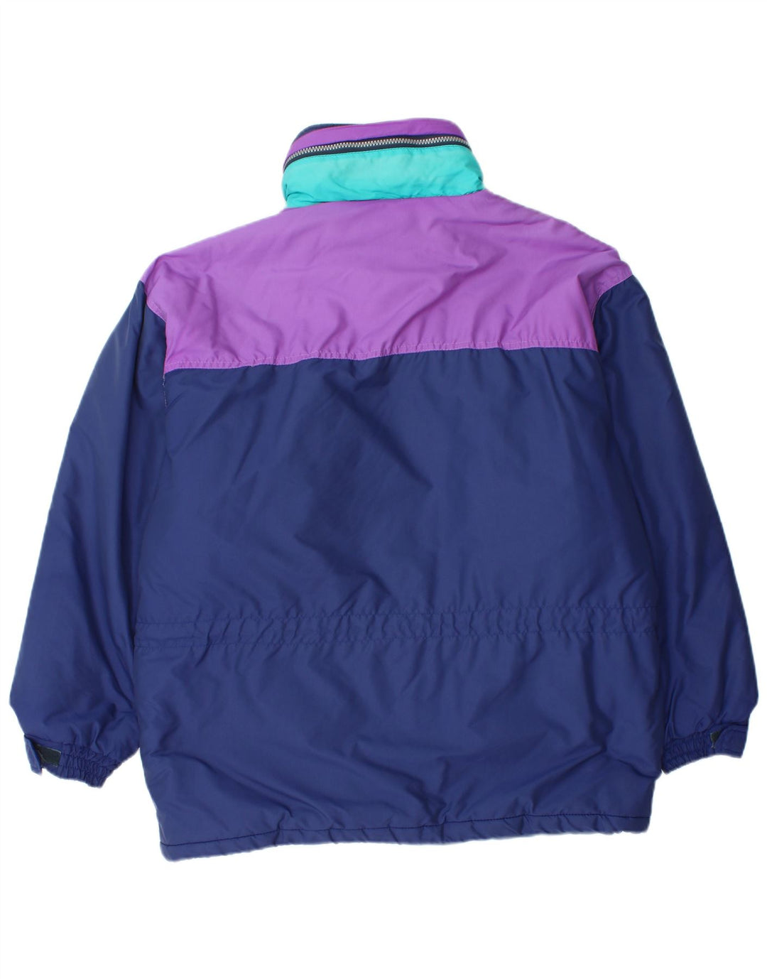 Astrolabio Herren-Skijacke mit Kapuze, UK 38, mittleres Marineblau, Farbblock