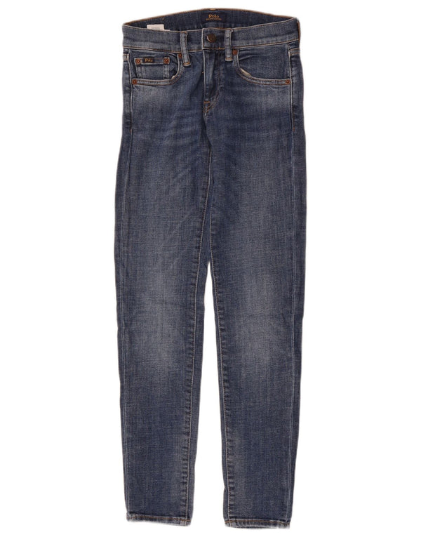 Polo Ralph Lauren Damen Slim Jeans W24 L30 Blaue Baumwolle