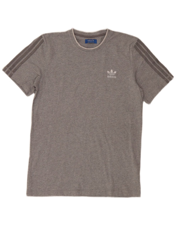 Adidas Herren T-Shirt Top mittelgraue Baumwolle