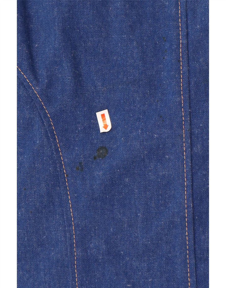 VINTAGE Damen Jeansweste UK 14 Mittelblau