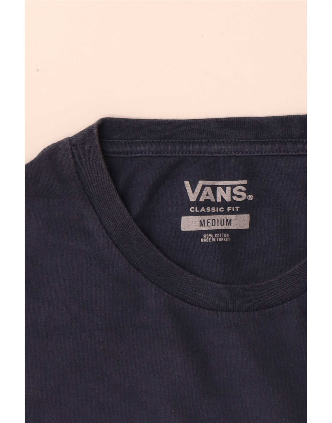 Vans Herren-T-Shirt mit klassischer Passform aus mittelblauer Colourblock-Baumwolle