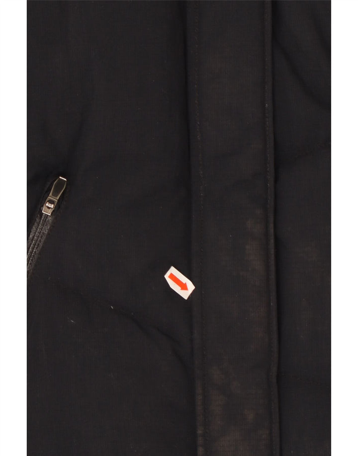 COLUMBIA Damen Omni-Heat Wattierte Jacke mit Kapuze UK 10 Small Marineblaues Nylon