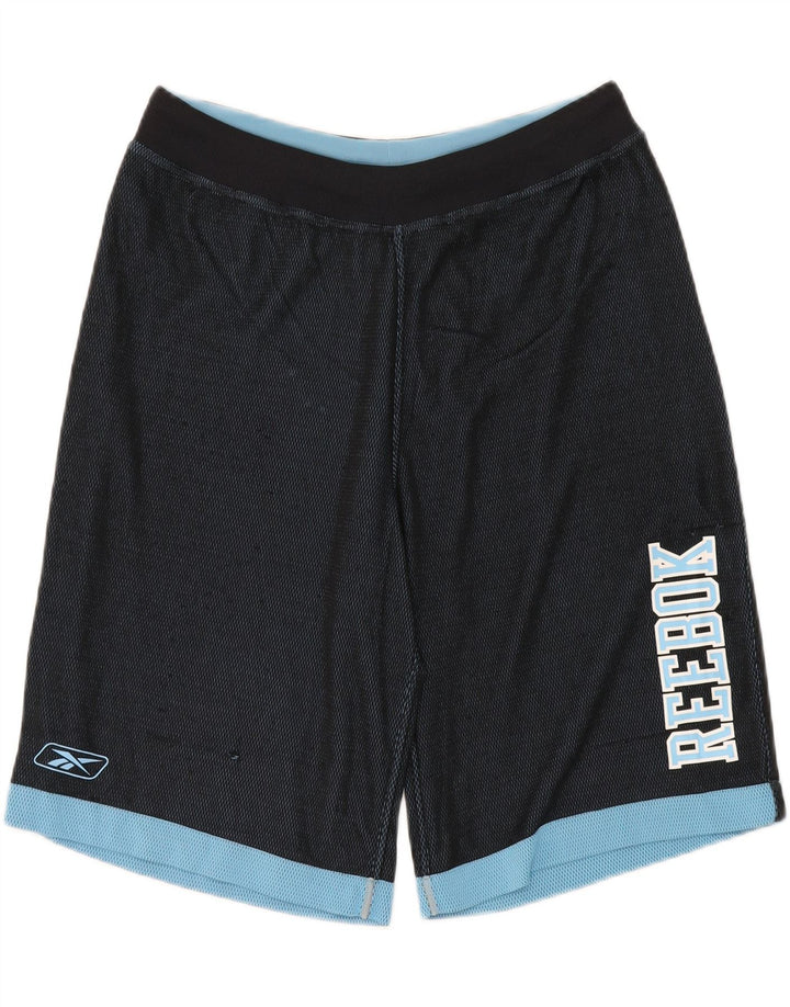 Reebok Herren-Sportshorts, klein, Marineblau, Farbblock