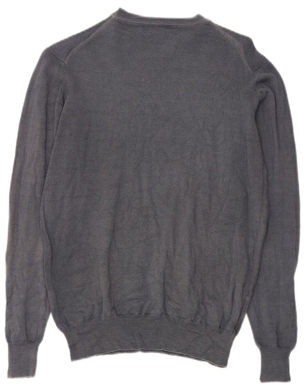 Liu Jo Damen-Pullover mit Rundhalsausschnitt, UK 22 3XL, graue Wolle