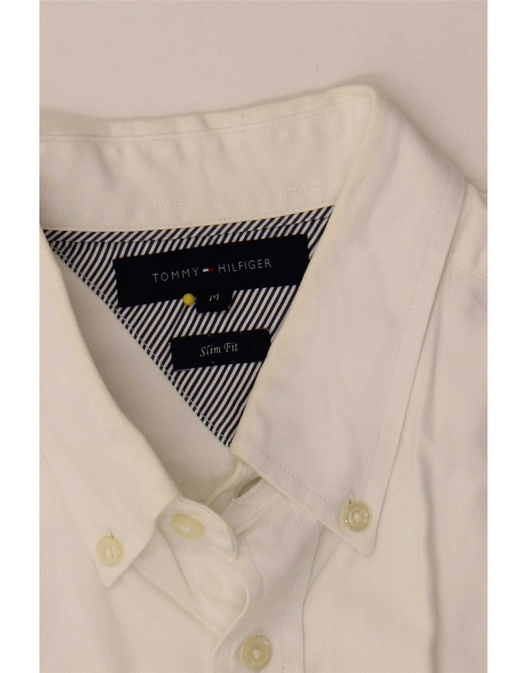 Tommy Hilfiger Herren Slim Fit Hemd Mittelweiß