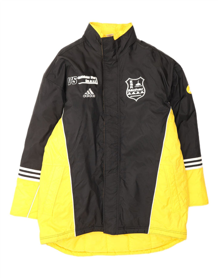 ADIDAS Herren Graphic Windbreaker Jacke UK 44/46 Large Schwarz Colourblock