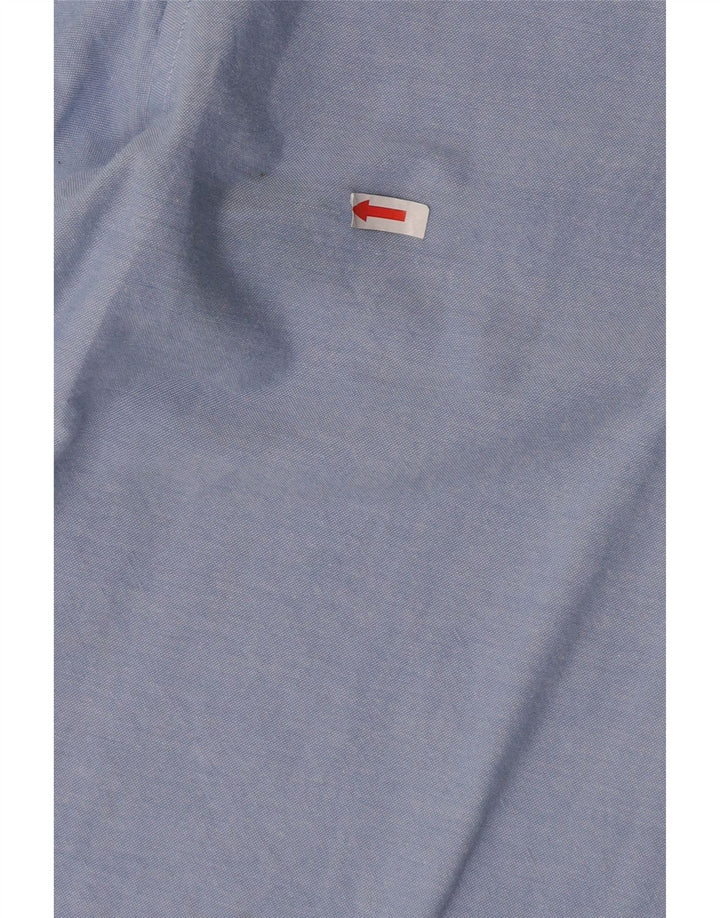 Jack & Jones Herren-Slim-Fit-Hemd, groß, aus blauer Baumwolle