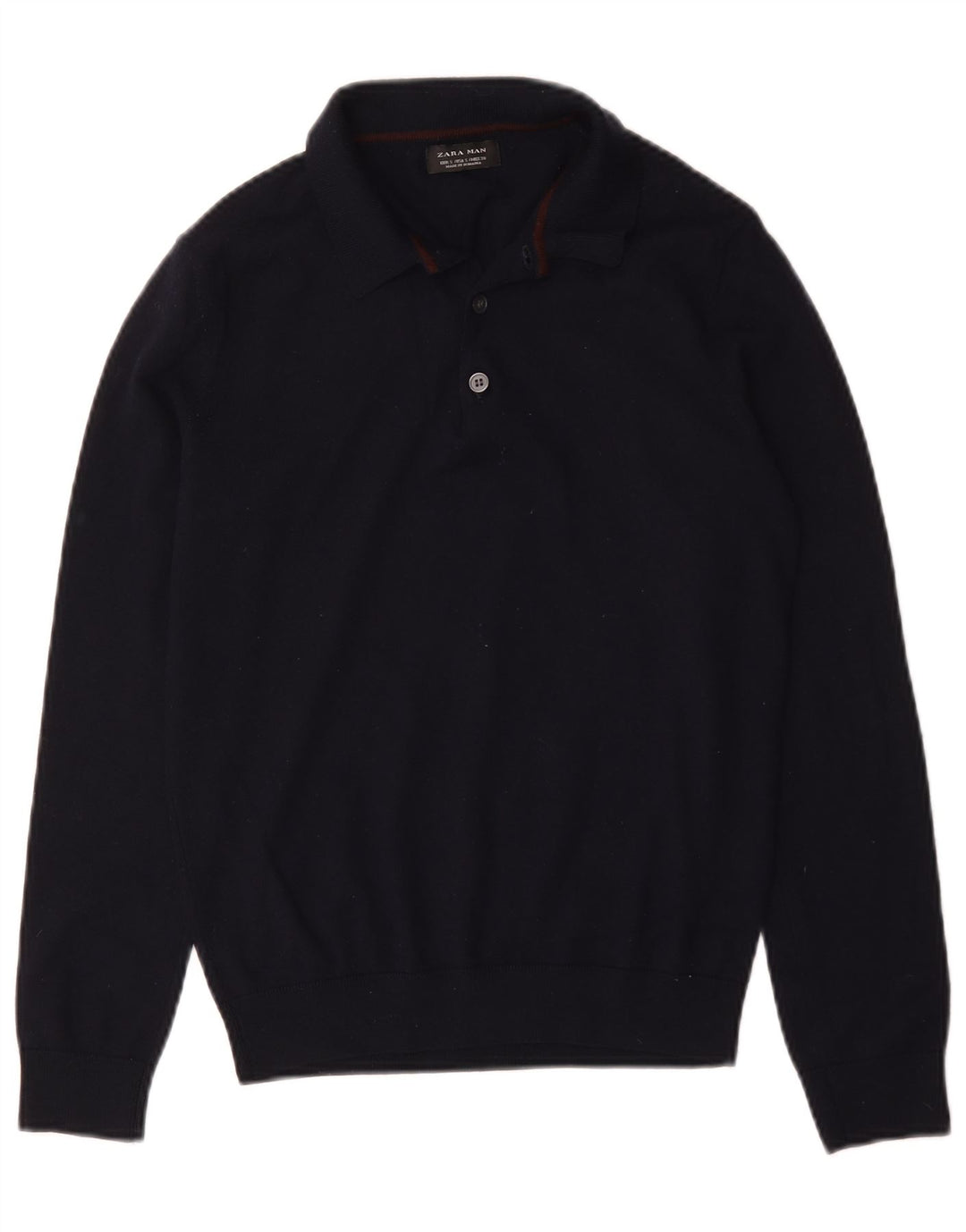 Zara Herren-Pullover mit Rollkragen, Größe S, Marineblau