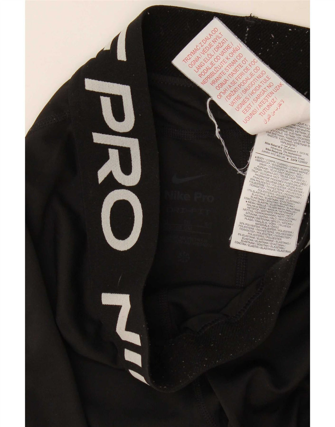Nike Mädchen-Grafik-Leggings, 13–14 Jahre, XL, schwarzes Polyester