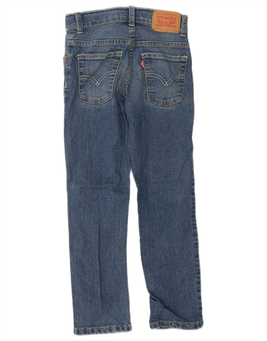 Levi's Jungen 511 Slim Jeans, 6–7 Jahre, W22 L22, blaue Baumwolle