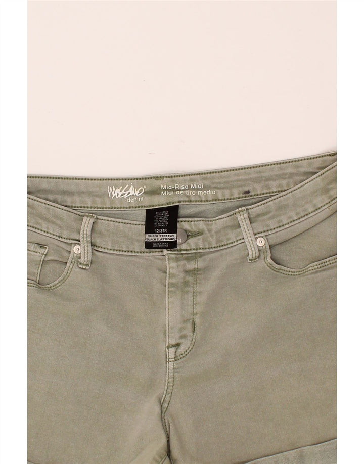 MOSSIMO Womens Mid Rise Denim Shorts US 12 Large W31 Grey Cotton Vintage Mossimo and Second-Hand Mossimo from Messina Hembry 
