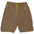 Adidas Herren Badeshorts mit Grafik, groß, Khaki, Nylon