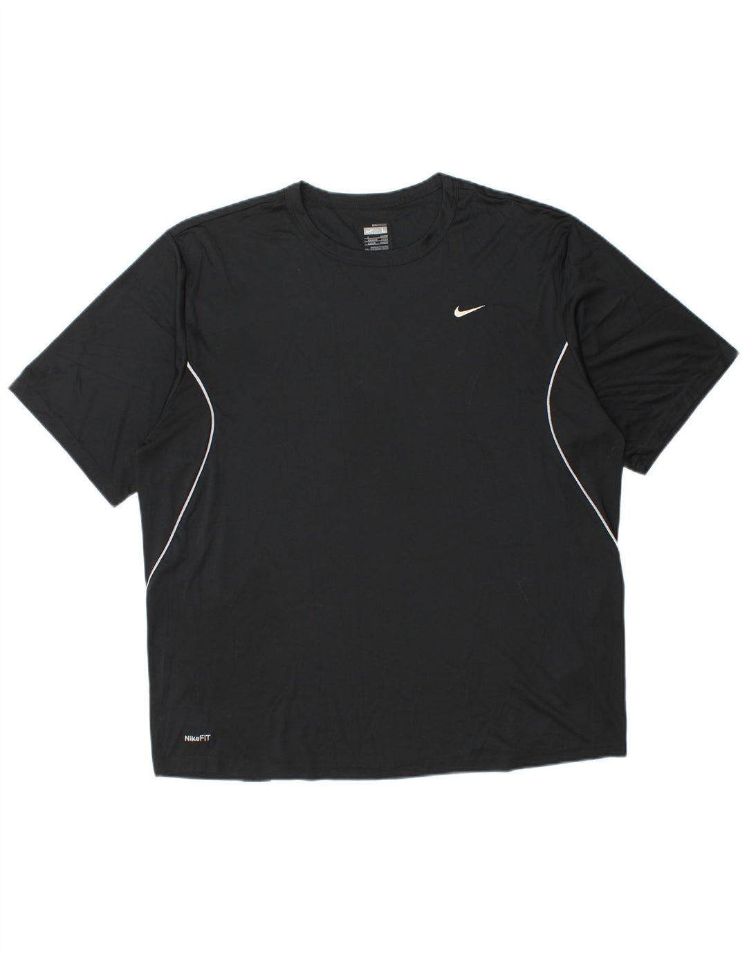 Nike Herren T-Shirt Top UK 42/44 Large Schwarz Polyester