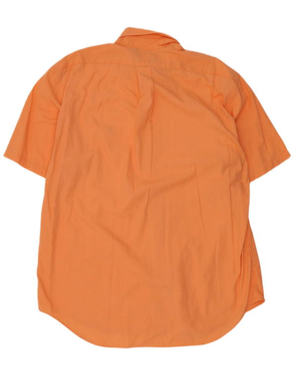 Ralph Lauren Herren Blake Kurzarm-Hemd mit entspannter Passform, große orangefarbene Baumwolle