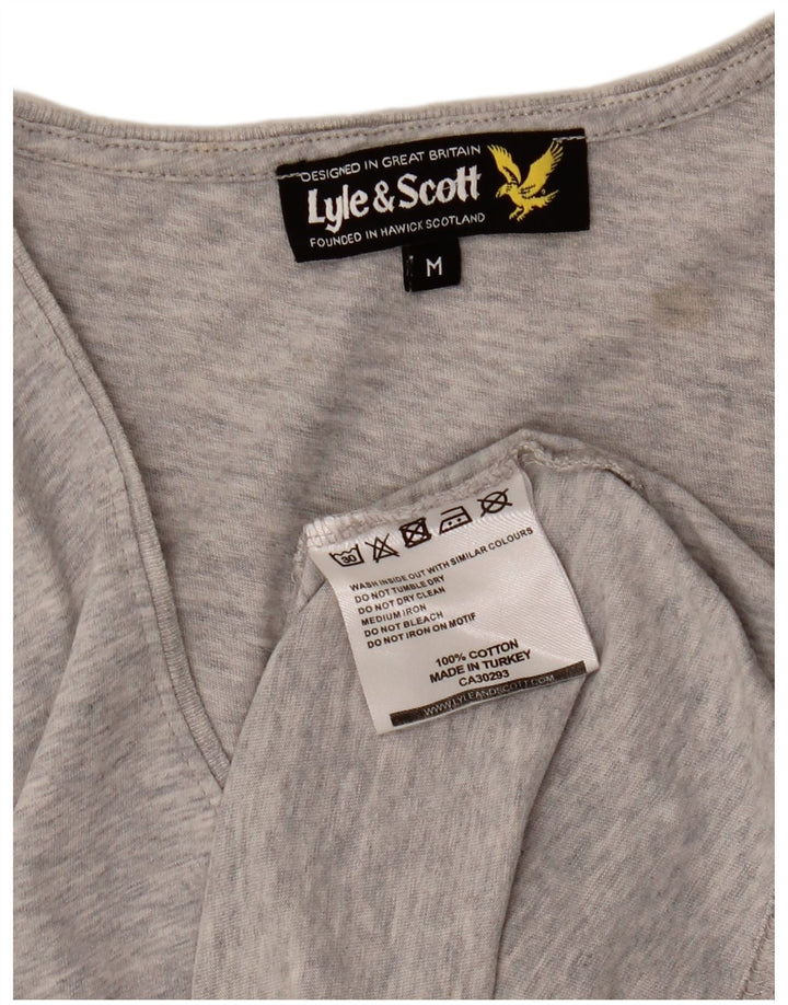LYLE & SCOTT Herren-Trägershirt aus mittelgrau gesprenkelter Baumwolle