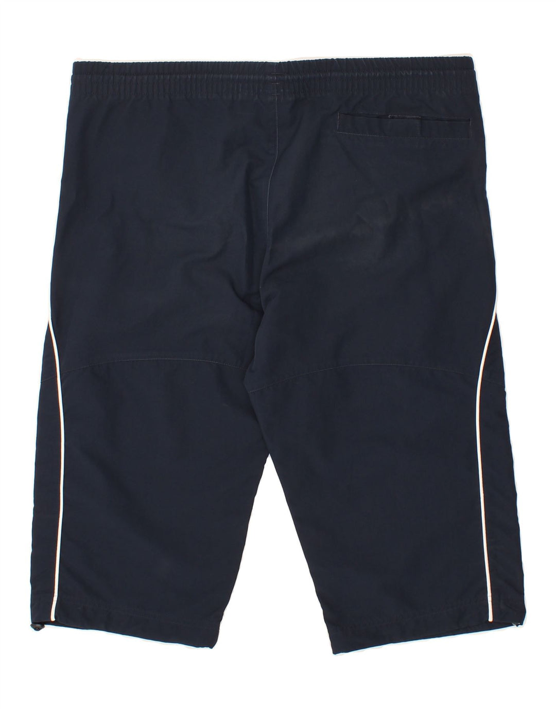 ADIDAS Mens Graphic Sport Shorts Small Navy Blue Vintage Adidas and Second-Hand Adidas from Messina Hembry 