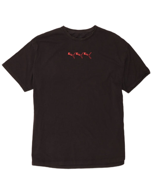 Puma Herren T-Shirt Top XL Schwarz Baumwolle