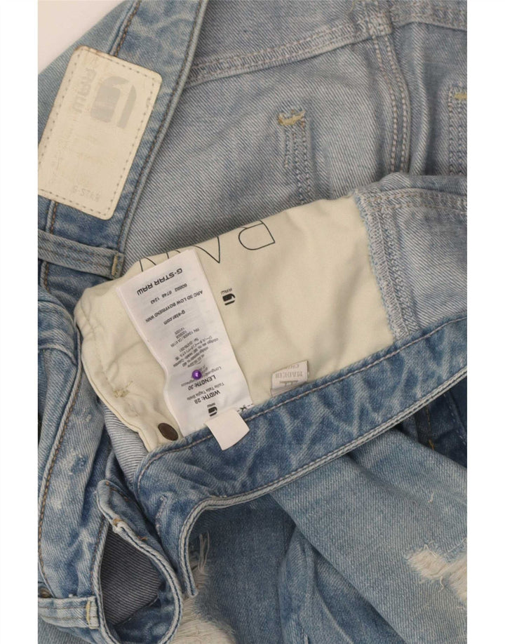 G-Star Damen Distressed Slim Jeans W28 L27 Blaue Baumwolle