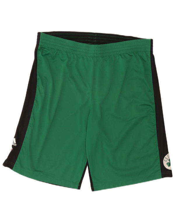 Adidas Herren Boston Celtics Sport Shorts XL Grün Colourblock Polyester
