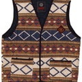 Master Herren-Fleeceweste UK 42 XL Mehrfarbiges geometrisches Polyester
