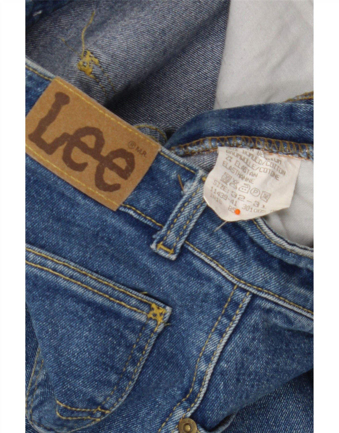 LEE Damen-Jeans mit hoher Taille, Röhrenjeans, W32, L31, blaue Baumwolle