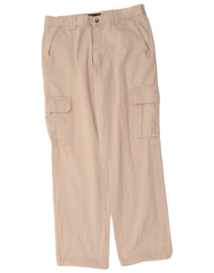 Lee Herren gerade Cargohose W34 L32 Beige Baumwolle